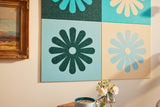 Daisy Checker Ocean Wall Art