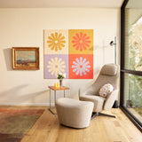Daisy Checker Dusk Wall Art