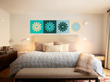 Daisy Checker Ocean Wall Art