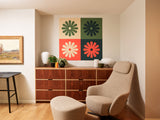 Daisy Checker Forest Wall Art