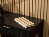 Two-Pack Oak Latte Wood Slat Wall