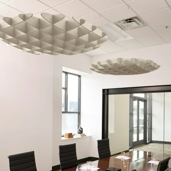Foil 3D Cloud Acoustic Ceiling Baffle
