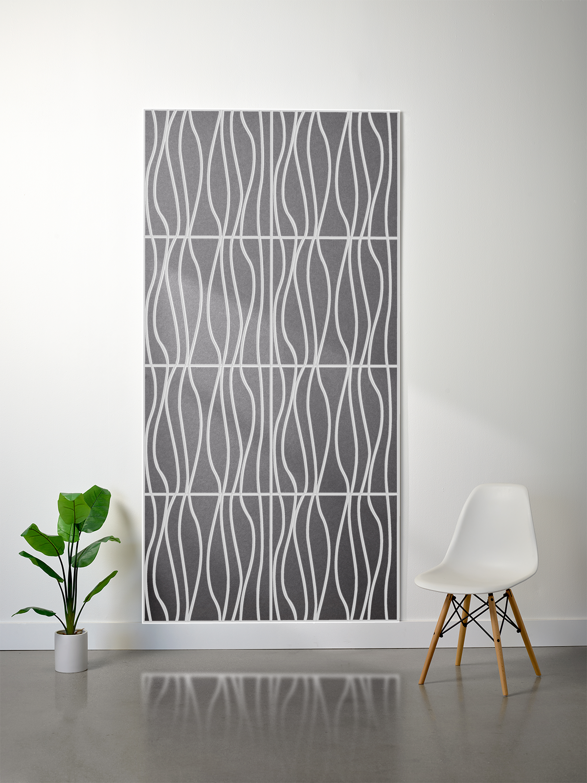 18mm Layered Engraved 2'x2' Tile – River