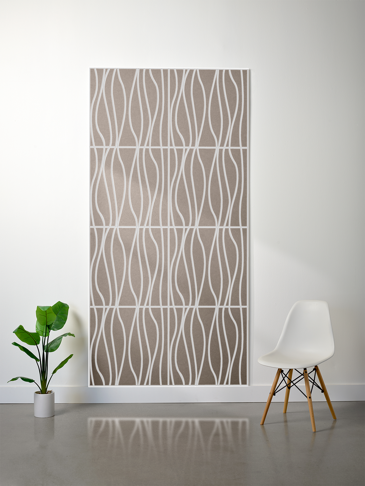 18mm Layered Engraved 2'x2' Tile – River