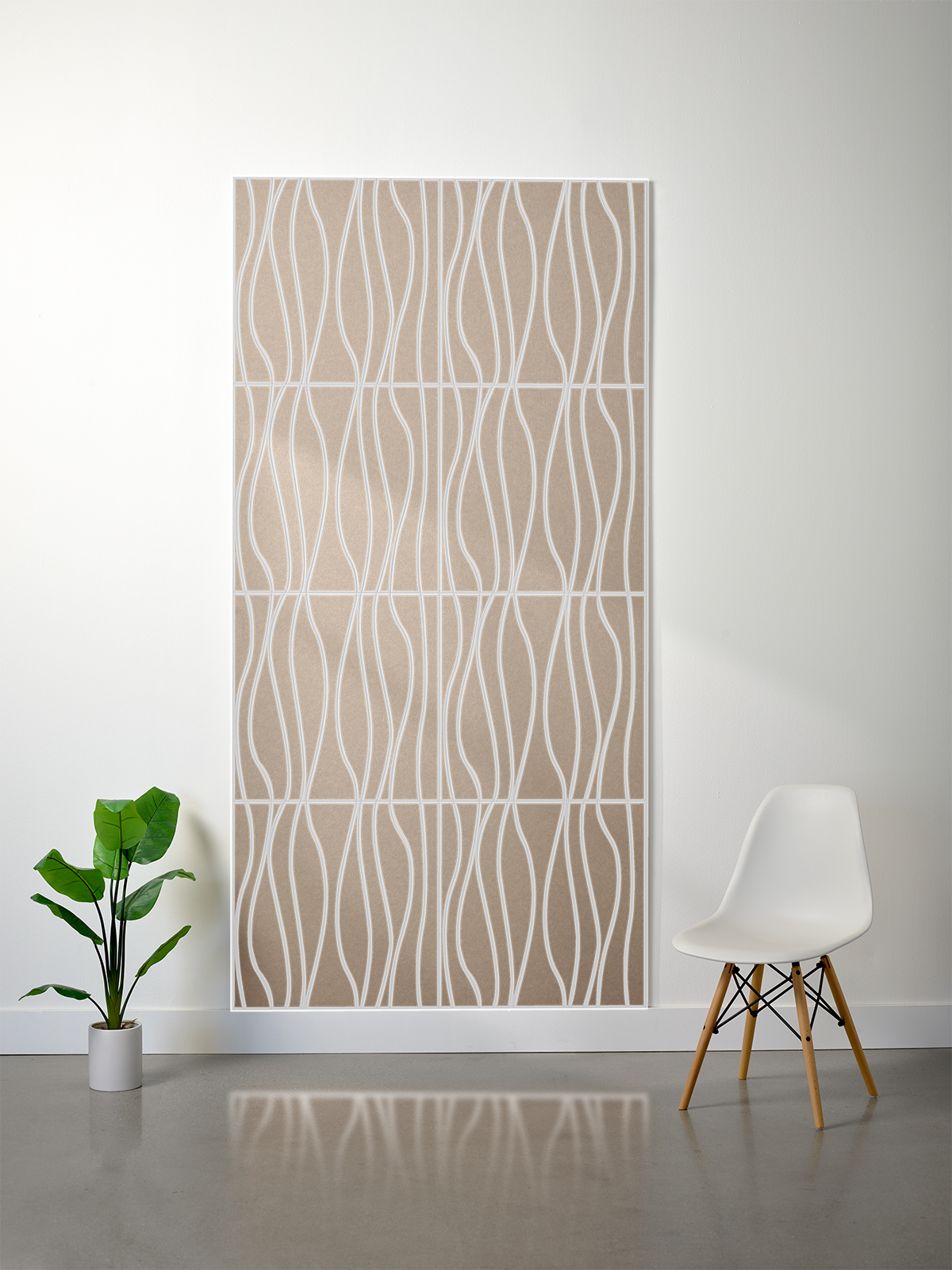 18mm Layered Engraved 2'x2' Tile – River