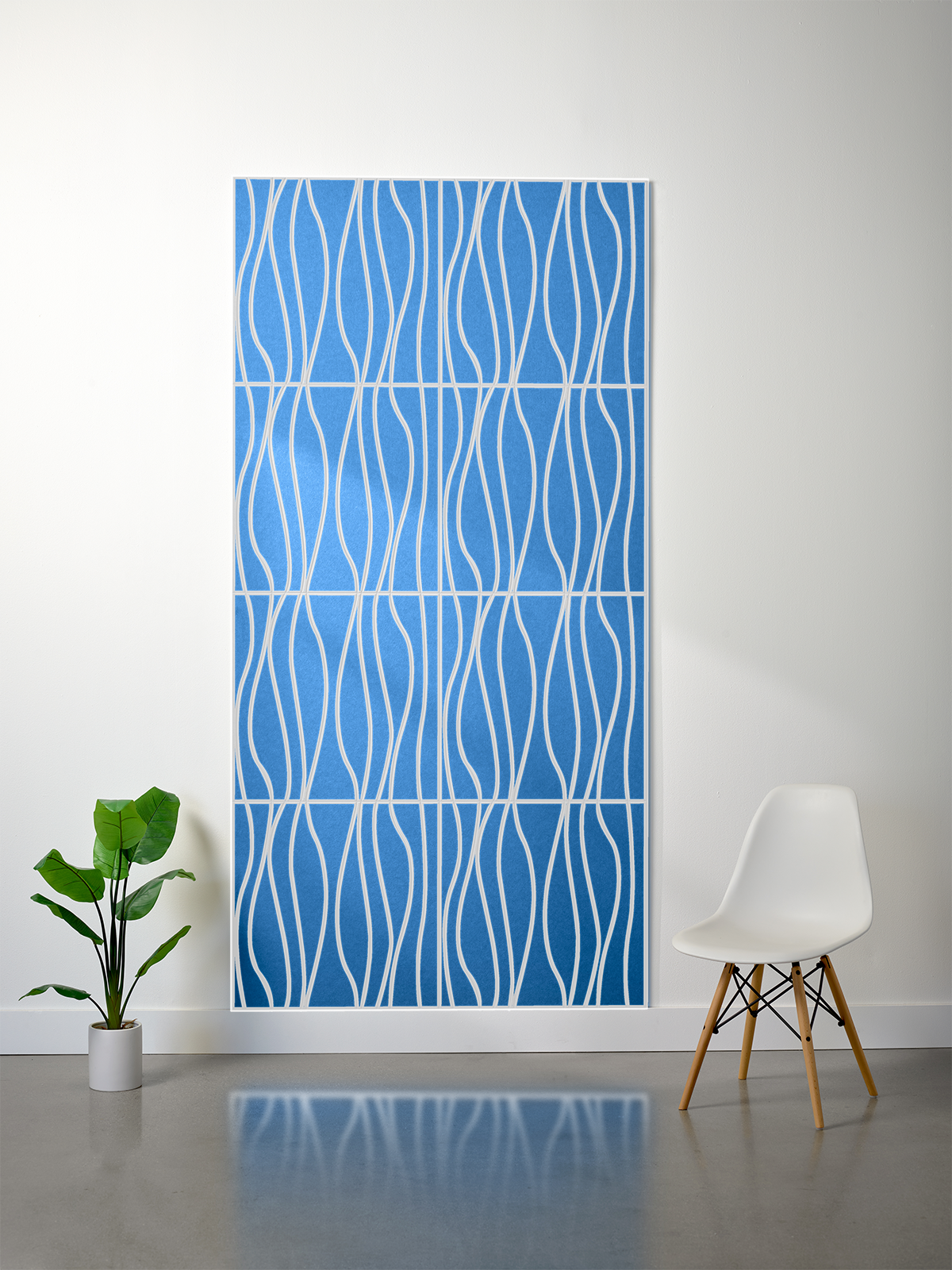 18mm Layered Engraved 2'x2' Tile – River