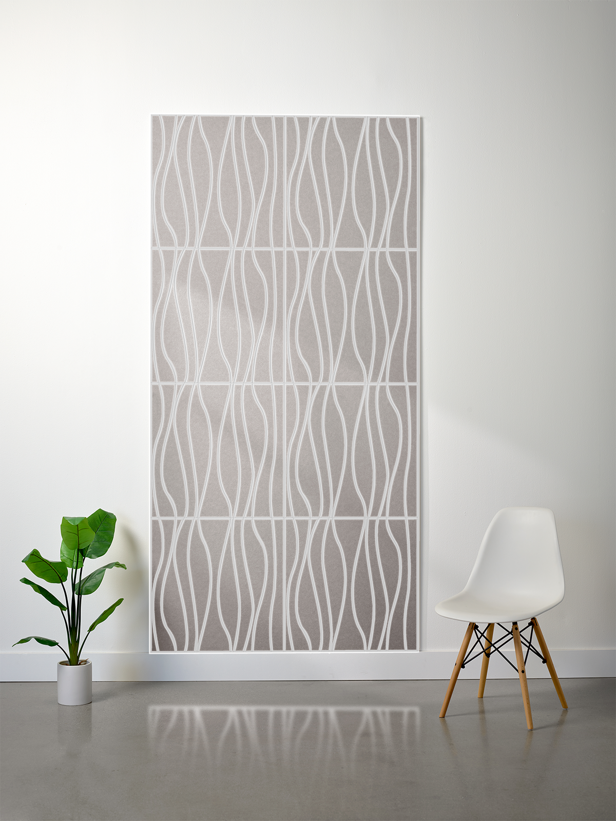 18mm Layered Engraved 2'x2' Tile – River