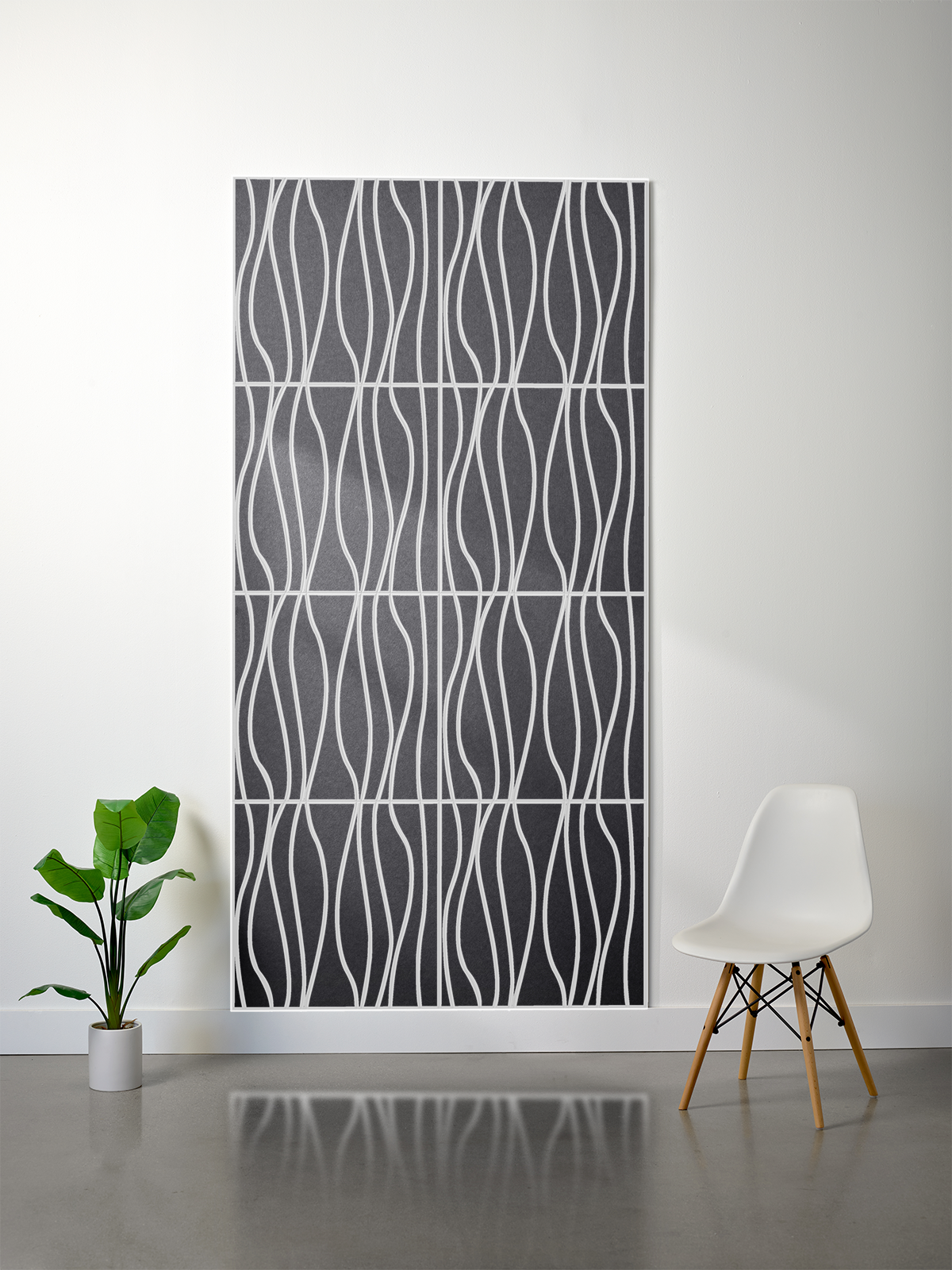 18mm Layered Engraved 2'x2' Tile – River