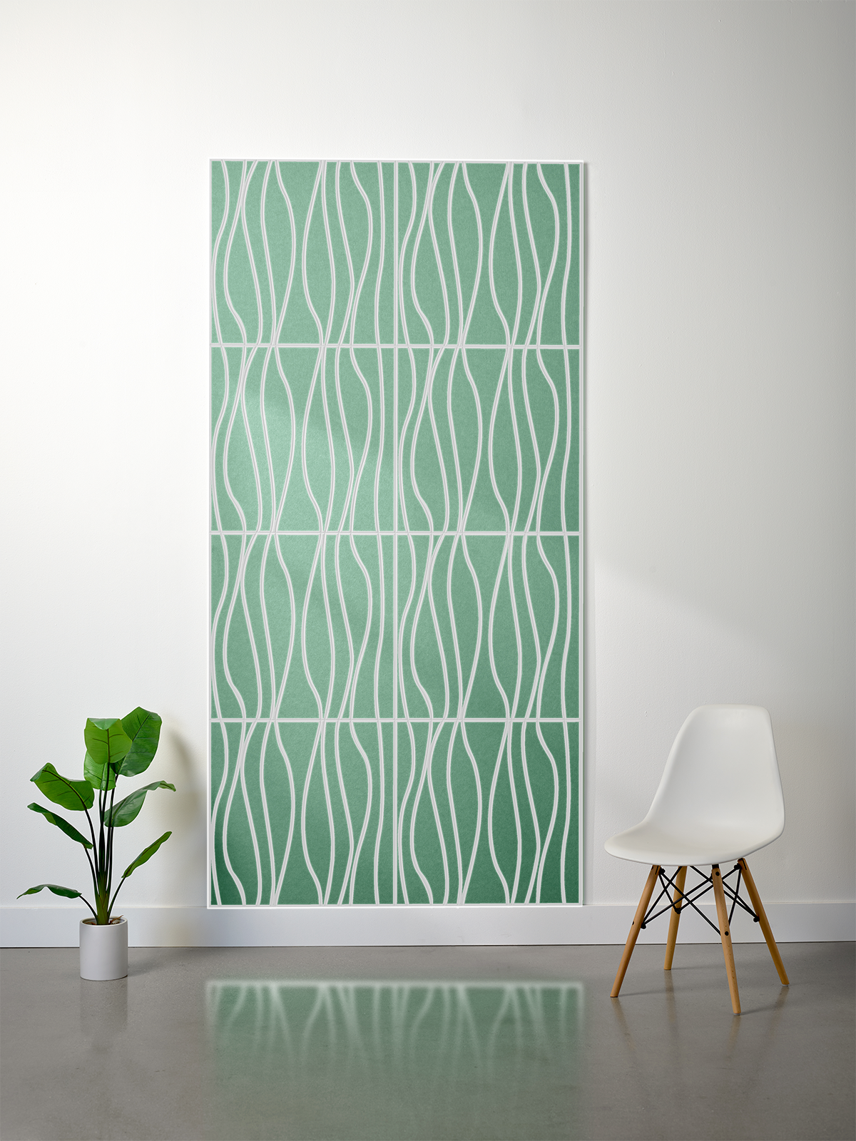 18mm Layered Engraved 2'x2' Tile – River