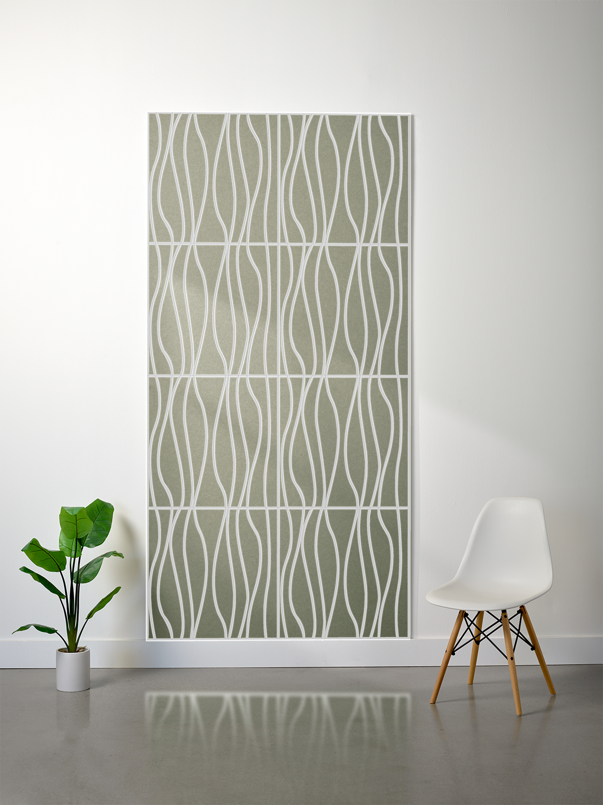 18mm Layered Engraved 2'x2' Tile – River