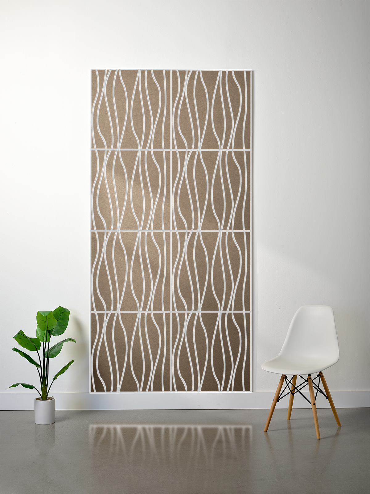 18mm Layered Engraved 2'x2' Tile – River