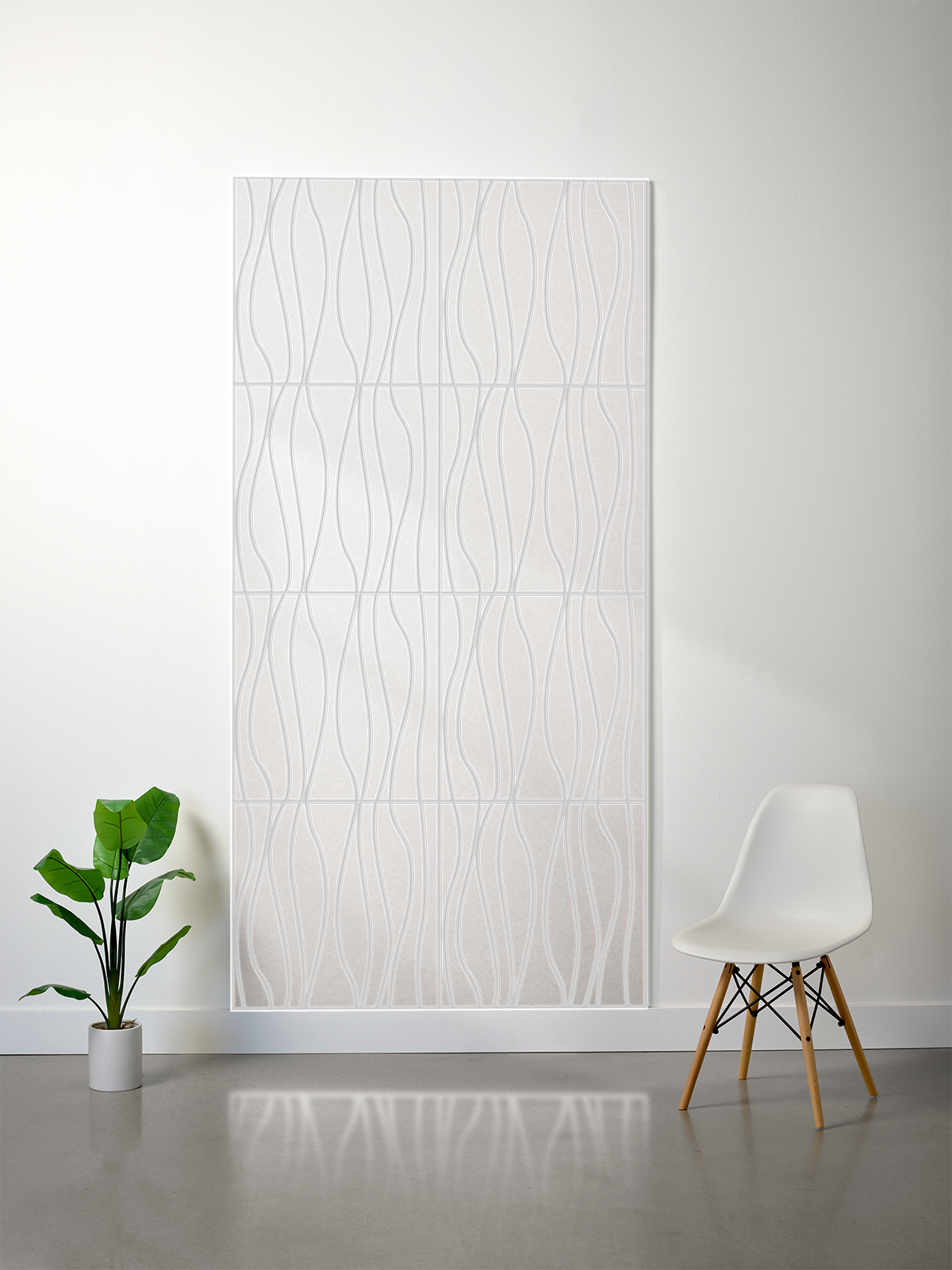 18mm Layered Engraved 2'x2' Tile – River