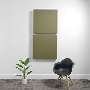 4" (1.1 NRC) / Olive Large 3'x3' 3D Acoustic Boxes (Set of 2)