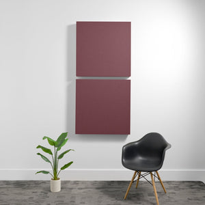 4" (1.1 NRC) / Wine Large 3'x3' 3D Acoustic Boxes (Set of 2)