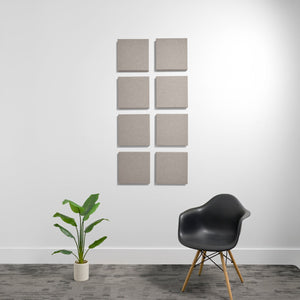 2" (.85 NRC) / Ash Small 1'x1' 3D Acoustic Boxes (Set of 8)