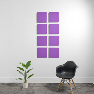 2" (.85 NRC) / Lavender Small 1'x1' 3D Acoustic Boxes (Set of 8)