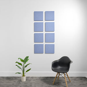 2" (.85 NRC) / Periwinkle Small 1'x1' 3D Acoustic Boxes (Set of 8)