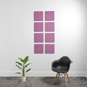 2" (.85 NRC) / Plum Small 1'x1' 3D Acoustic Boxes (Set of 8)
