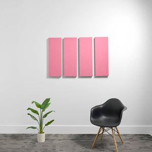 2" (.85 NRC) / Hot Pink Medium 1'x3' 3D Acoustic Boxes (Set of 4)