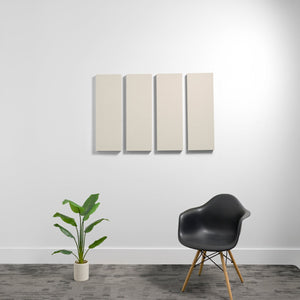 2" (.85 NRC) / Ivory Medium 1'x3' 3D Acoustic Boxes (Set of 4)
