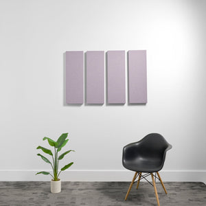 2" (.85 NRC) / Lilac Medium 1'x3' 3D Acoustic Boxes (Set of 4)