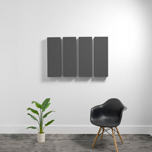 4" (1.1 NRC) / Cast Medium 1'x3' 3D Acoustic Boxes (Set of 4)