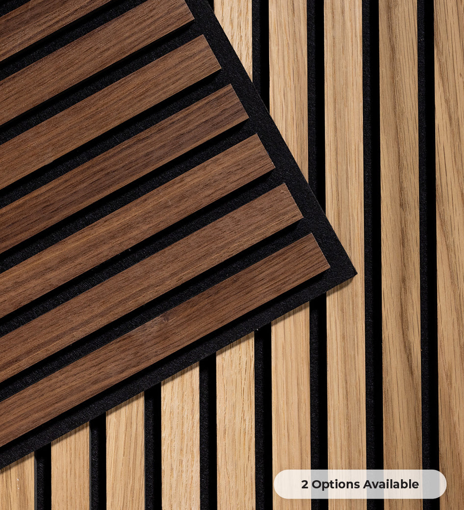 Walnut Wood Slat 2'x2' Ceiling Panel