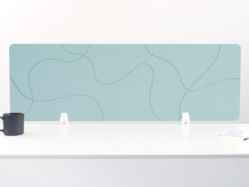 Baby Blue Topo Large Desk Divider