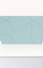 Baby Blue Topo Large Desk Divider