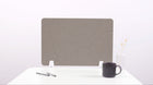 Ash Topo Small Desk Divider White Hardware