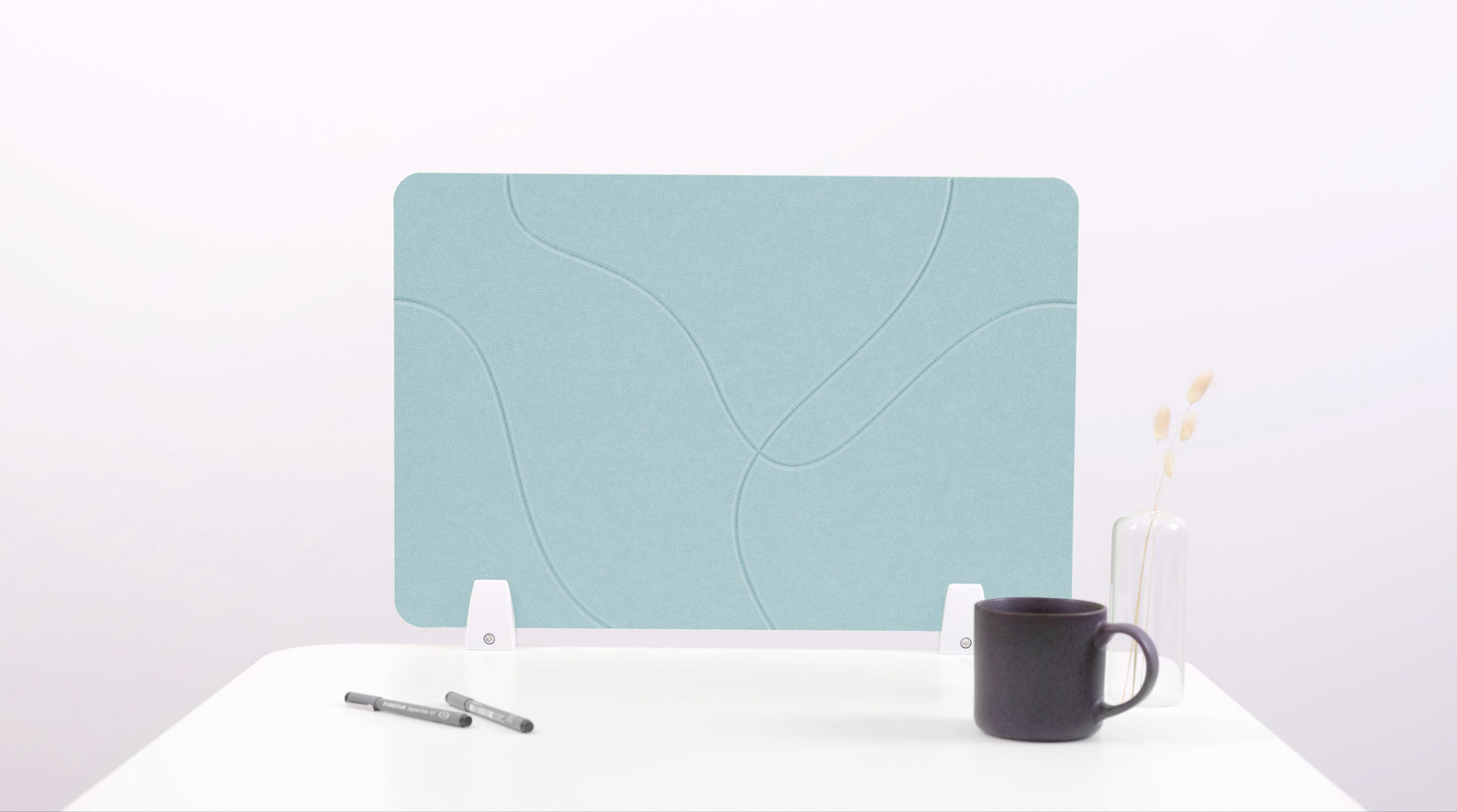 Baby Blue Topo Small Desk Divider