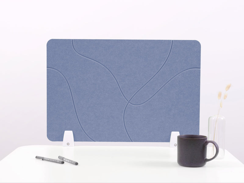 Periwinkle Topo Small Desk Divider