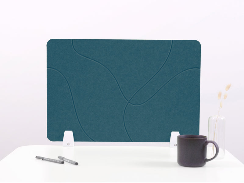 Slate Blue Topo Small Desk Divider