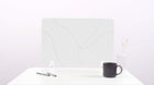 Zinc Topo Small Desk Divider White Hardware
