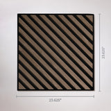 walnut diagonal wood slat ceiling tiles
