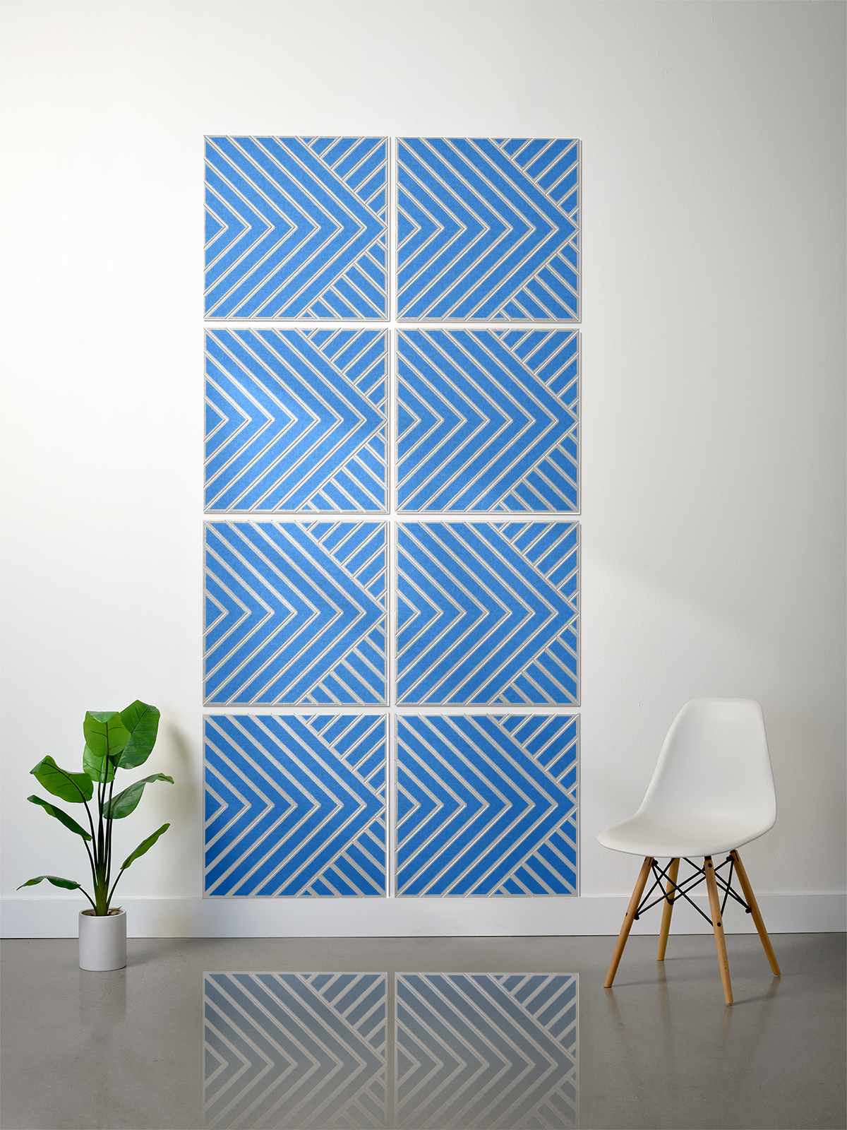 18mm Layered Engraved 2'x2' Tile – Converge (Set of 8)