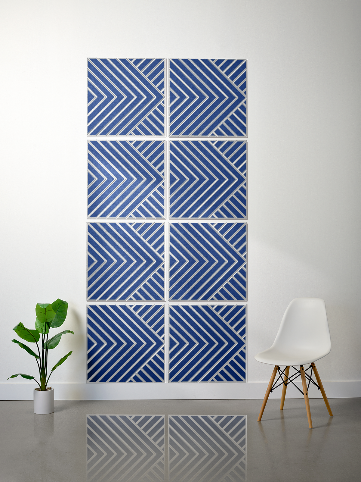 18mm Layered Engraved 2'x2' Tile – Converge (Set of 8)