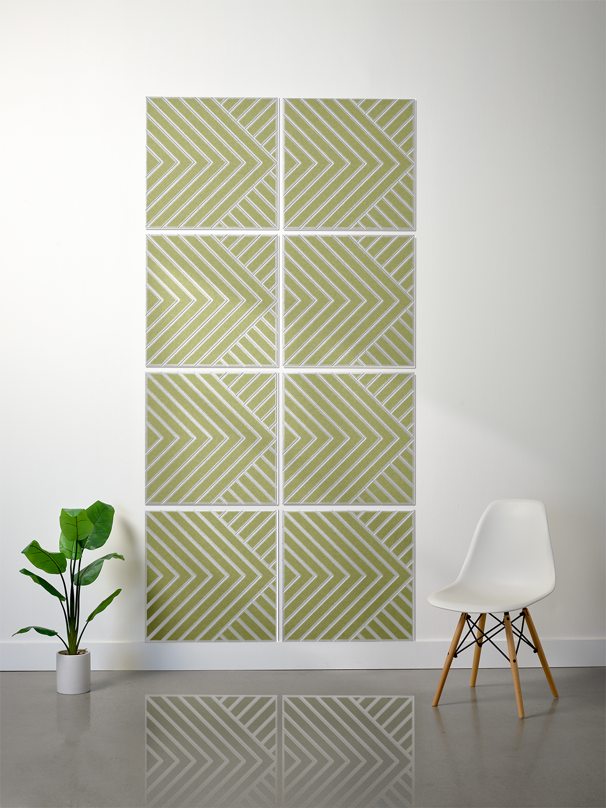 18mm Layered Engraved 2'x2' Tile – Converge (Set of 8)