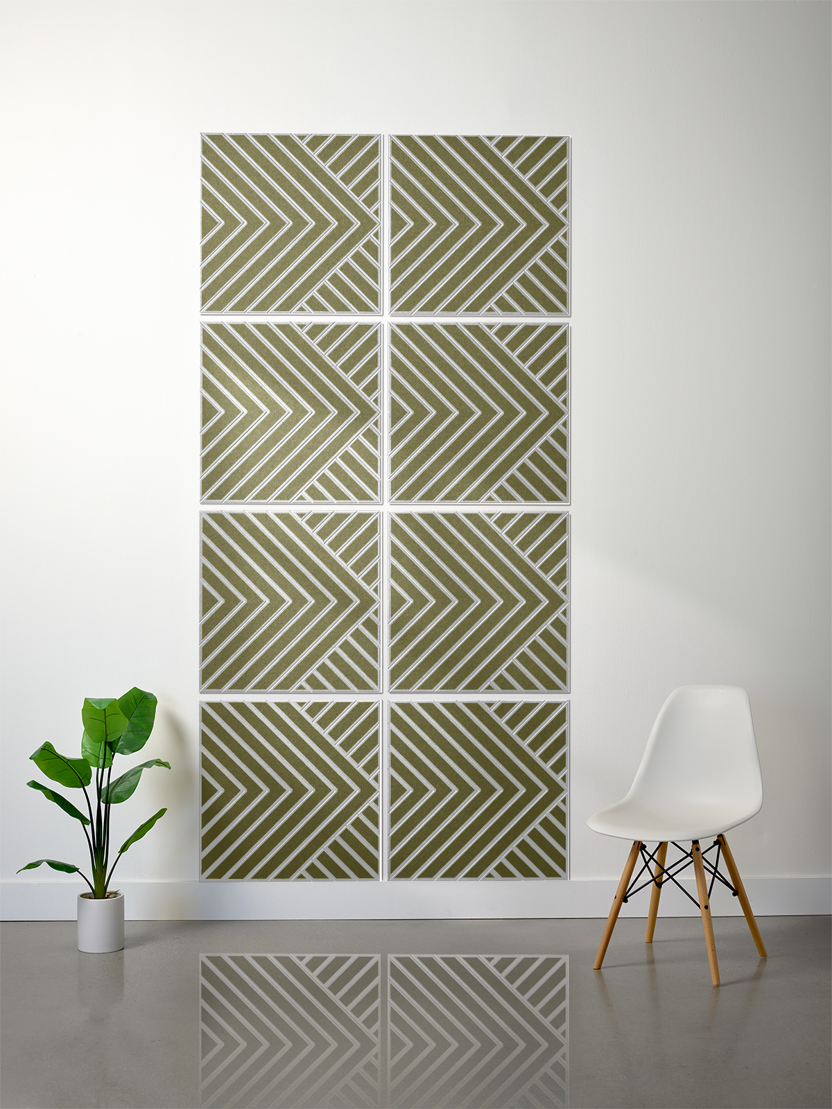 18mm Layered Engraved 2'x2' Tile – Converge (Set of 8)
