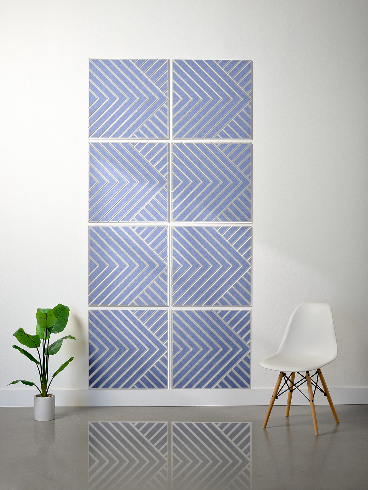 18mm Layered Engraved 2'x2' Tile – Converge (Set of 8)