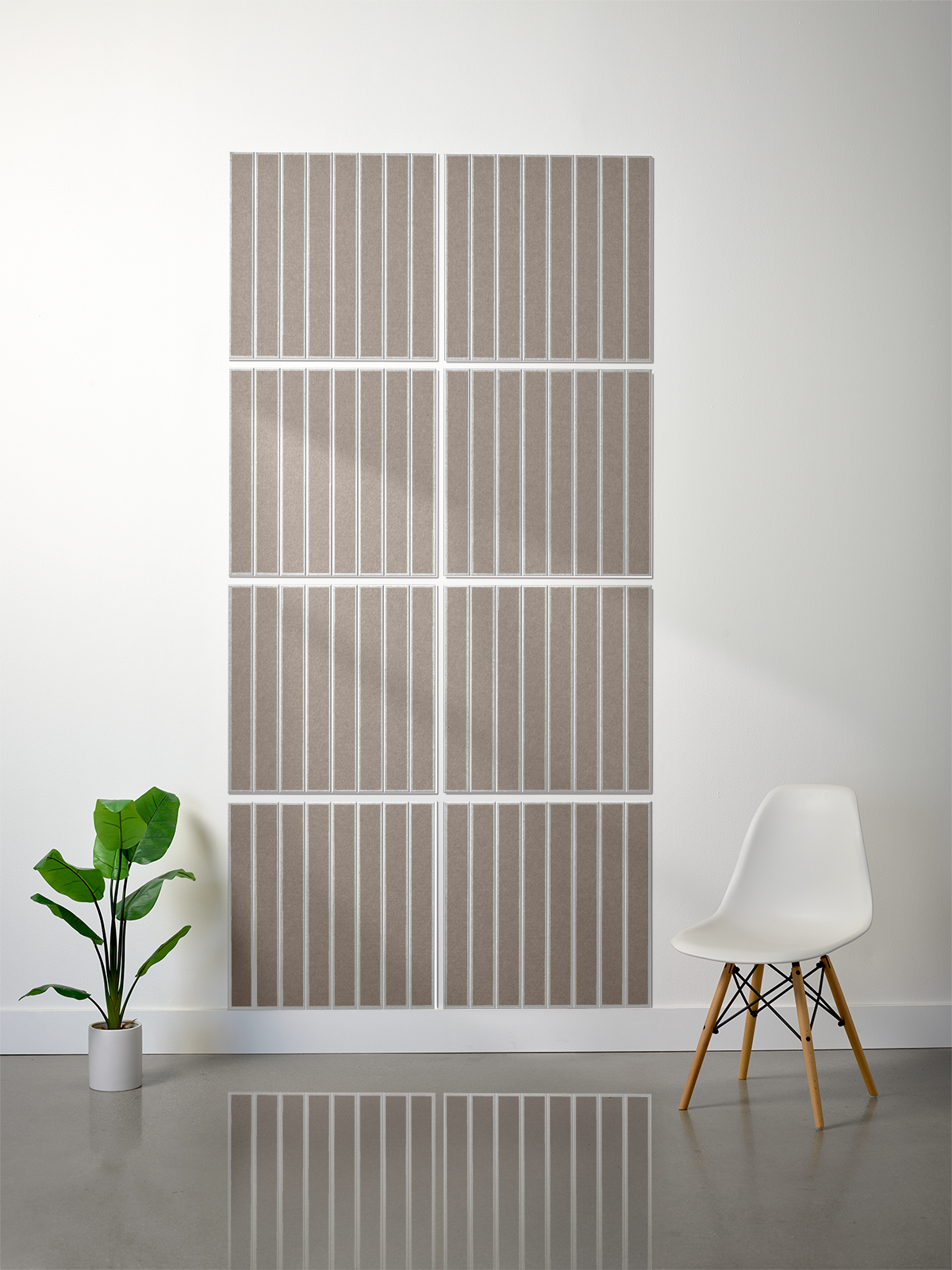 18mm Layered Engraved 2'x2' Tile – Large Parallel (Set of 8)