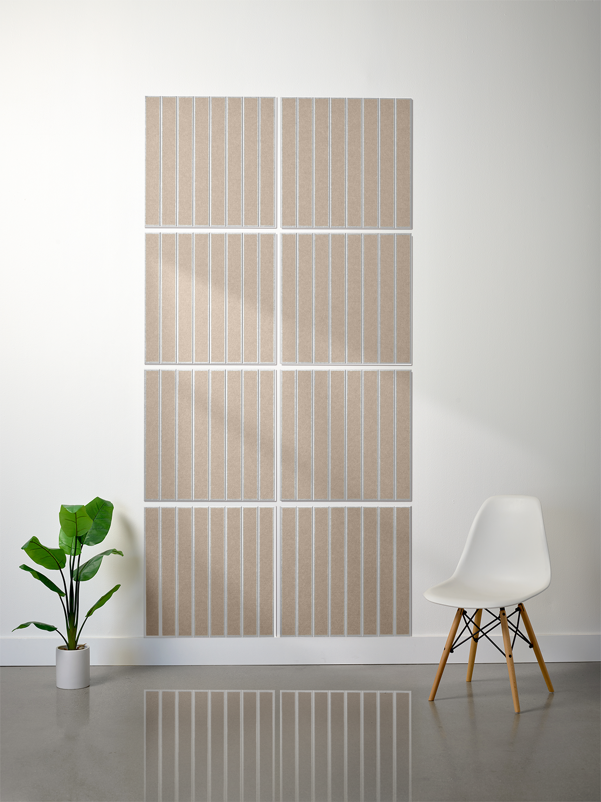 18mm Layered Engraved 2'x2' Tile – Large Parallel (Set of 8)