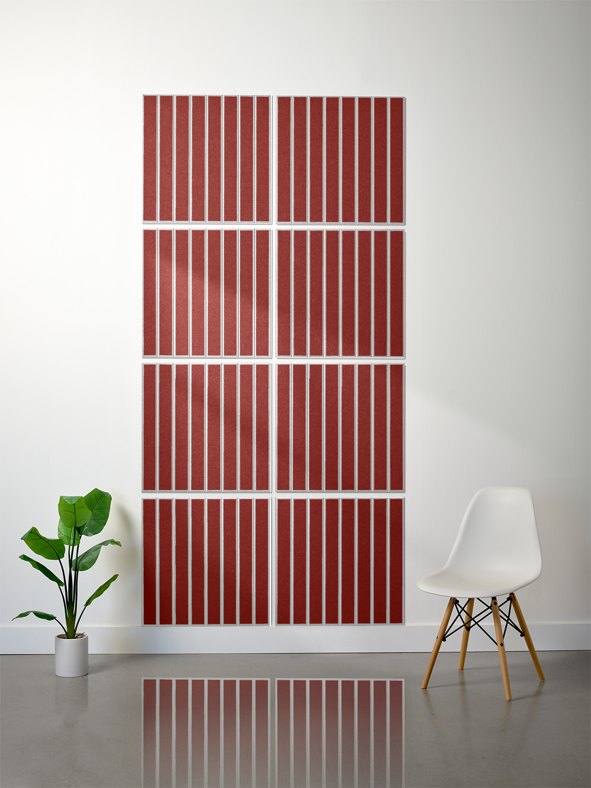 18mm Layered Engraved 2'x2' Tile – Large Parallel (Set of 8)