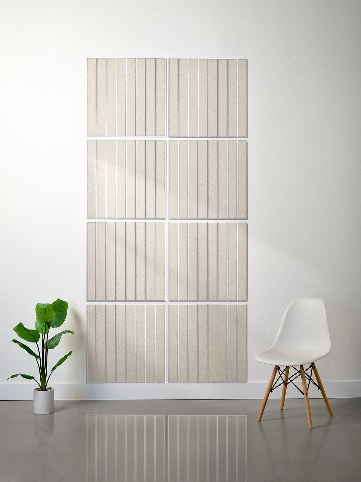 18mm Layered Engraved 2'x2' Tile – Large Parallel (Set of 8)
