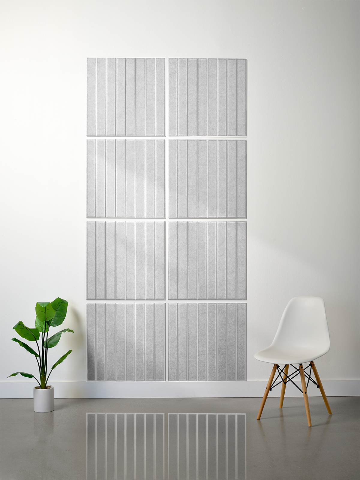 18mm Layered Engraved 2'x2' Tile – Large Parallel (Set of 8)