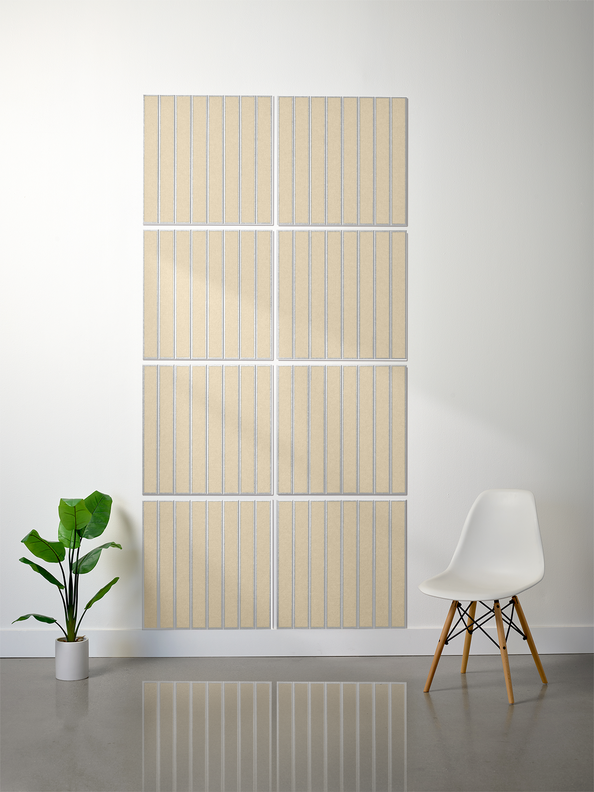18mm Layered Engraved 2'x2' Tile – Large Parallel (Set of 8)