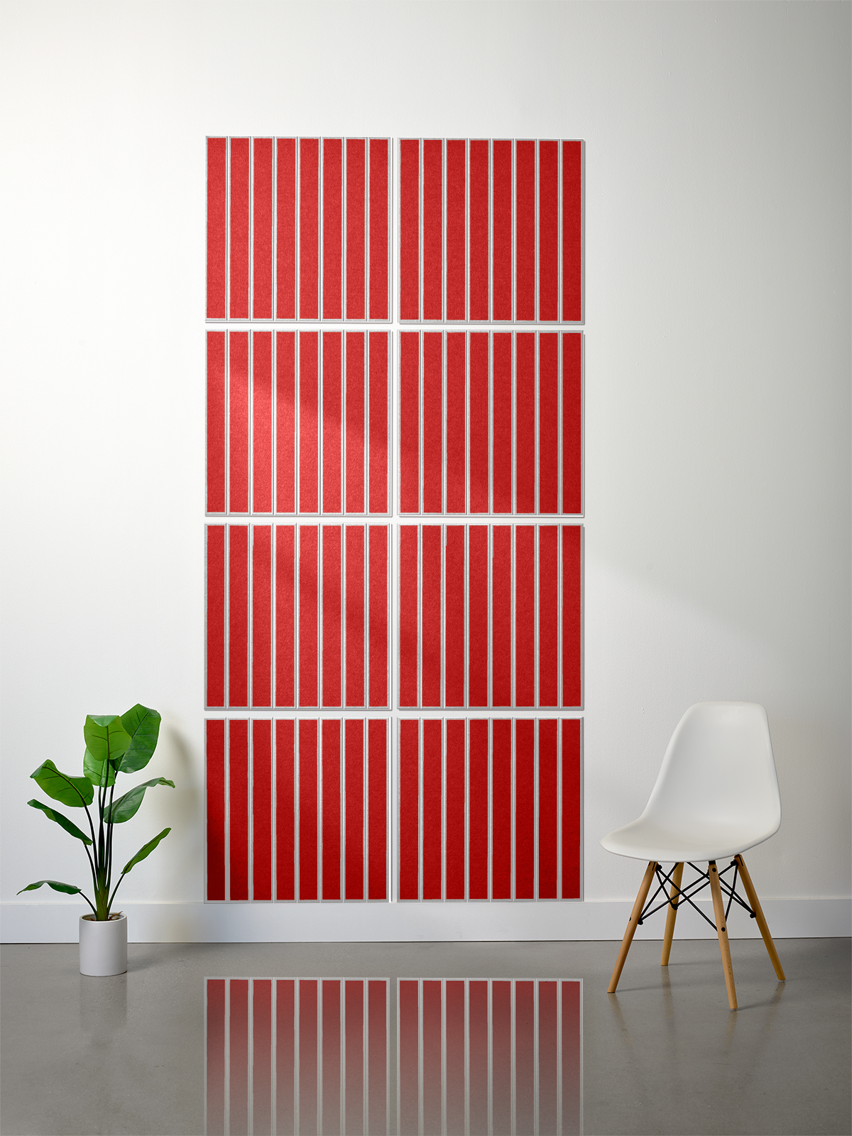 18mm Layered Engraved 2'x2' Tile – Large Parallel (Set of 8)