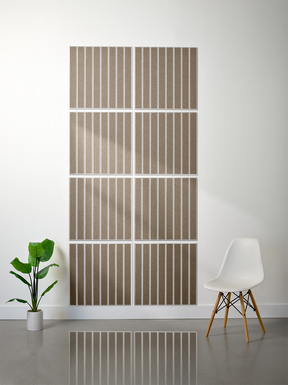 18mm Layered Engraved 2'x2' Tile – Large Parallel (Set of 8)