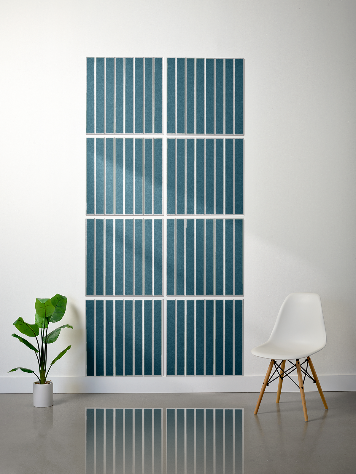 18mm Layered Engraved 2'x2' Tile – Large Parallel (Set of 8)