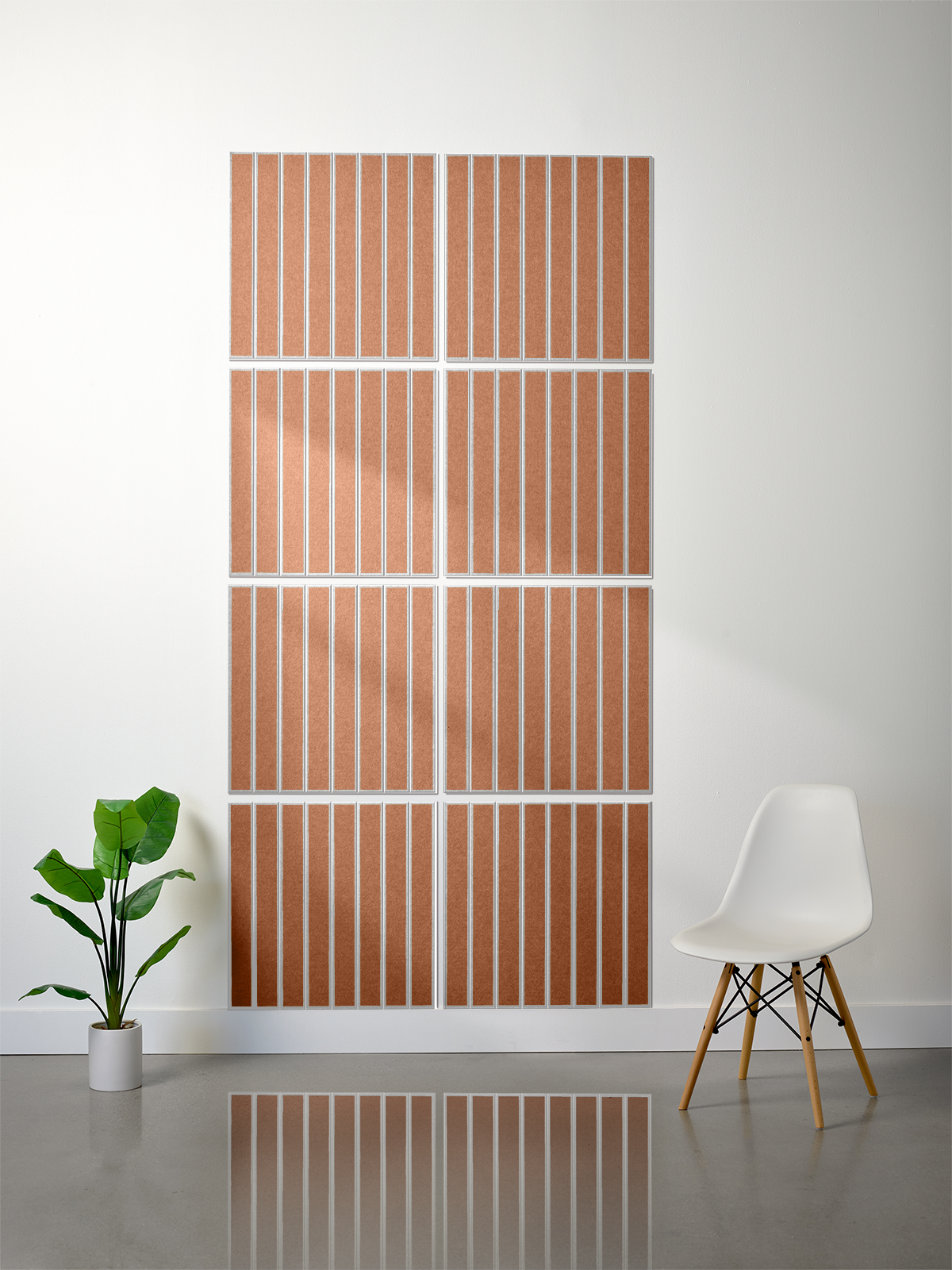 18mm Layered Engraved 2'x2' Tile – Large Parallel (Set of 8)